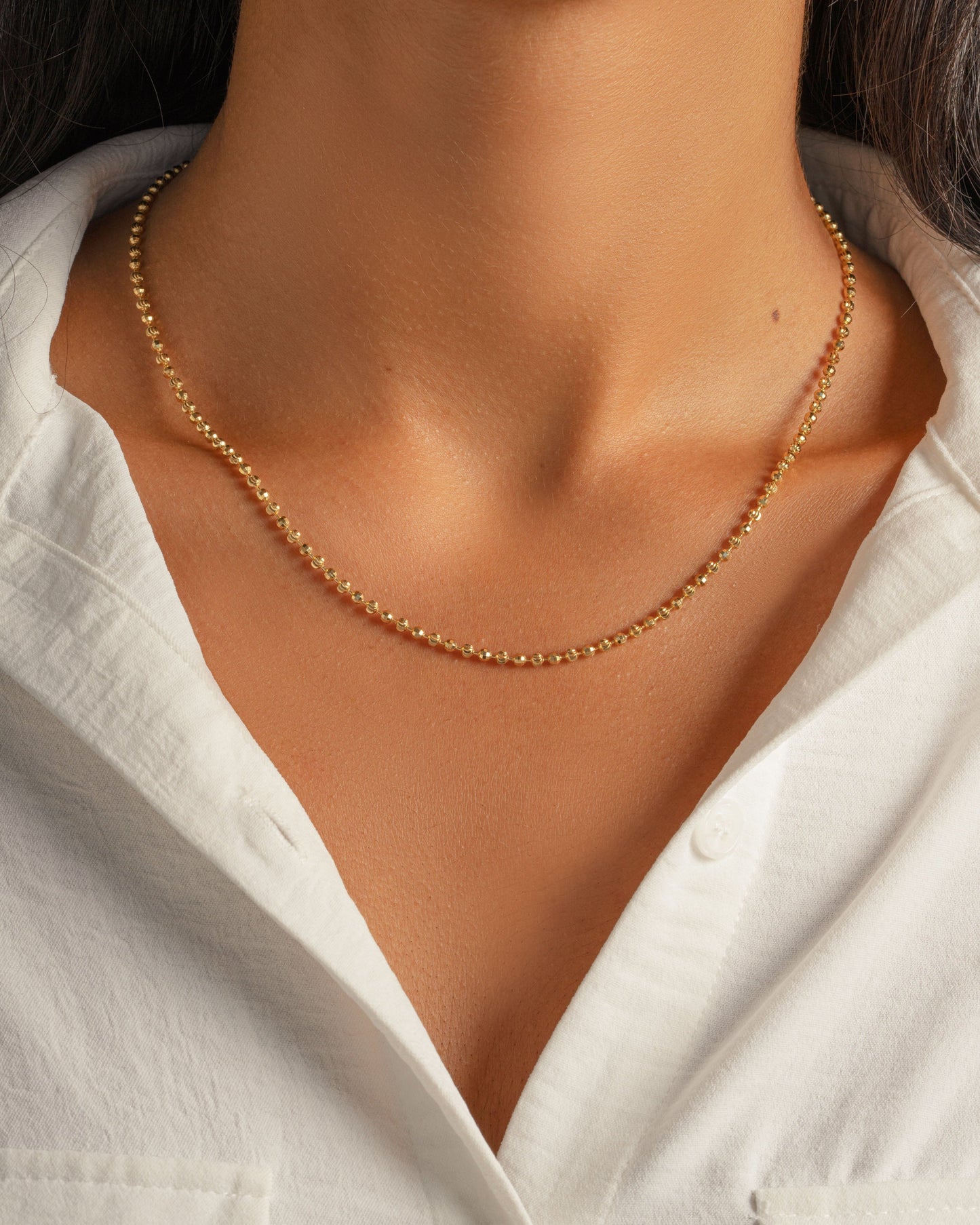 Diamond Cut Chain Necklace