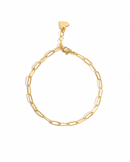 Small Paperclip Anklet