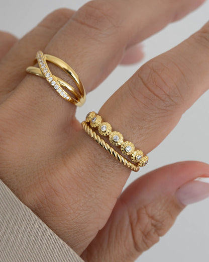 Bezeled Stacking Ring