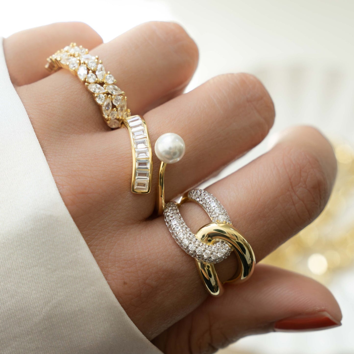 Mixed Metal Loop Ring