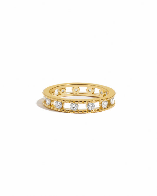Studded Double Eternity Ring
