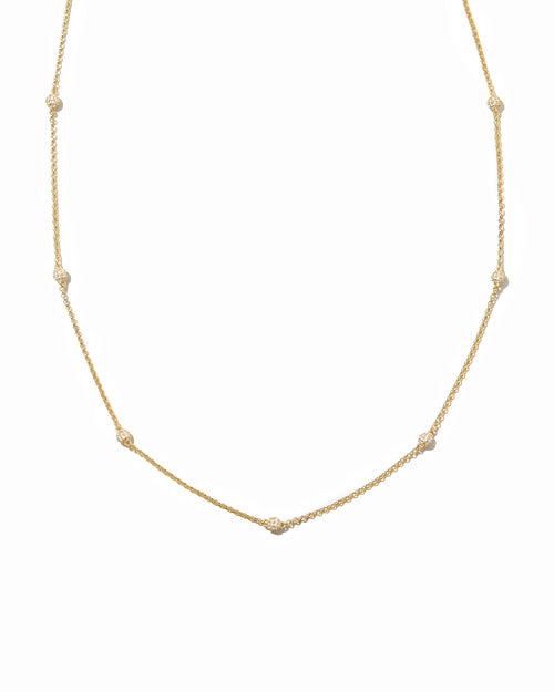 Diamond Beaded Pavé Necklace