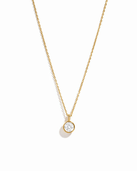 Round Bezel Necklace