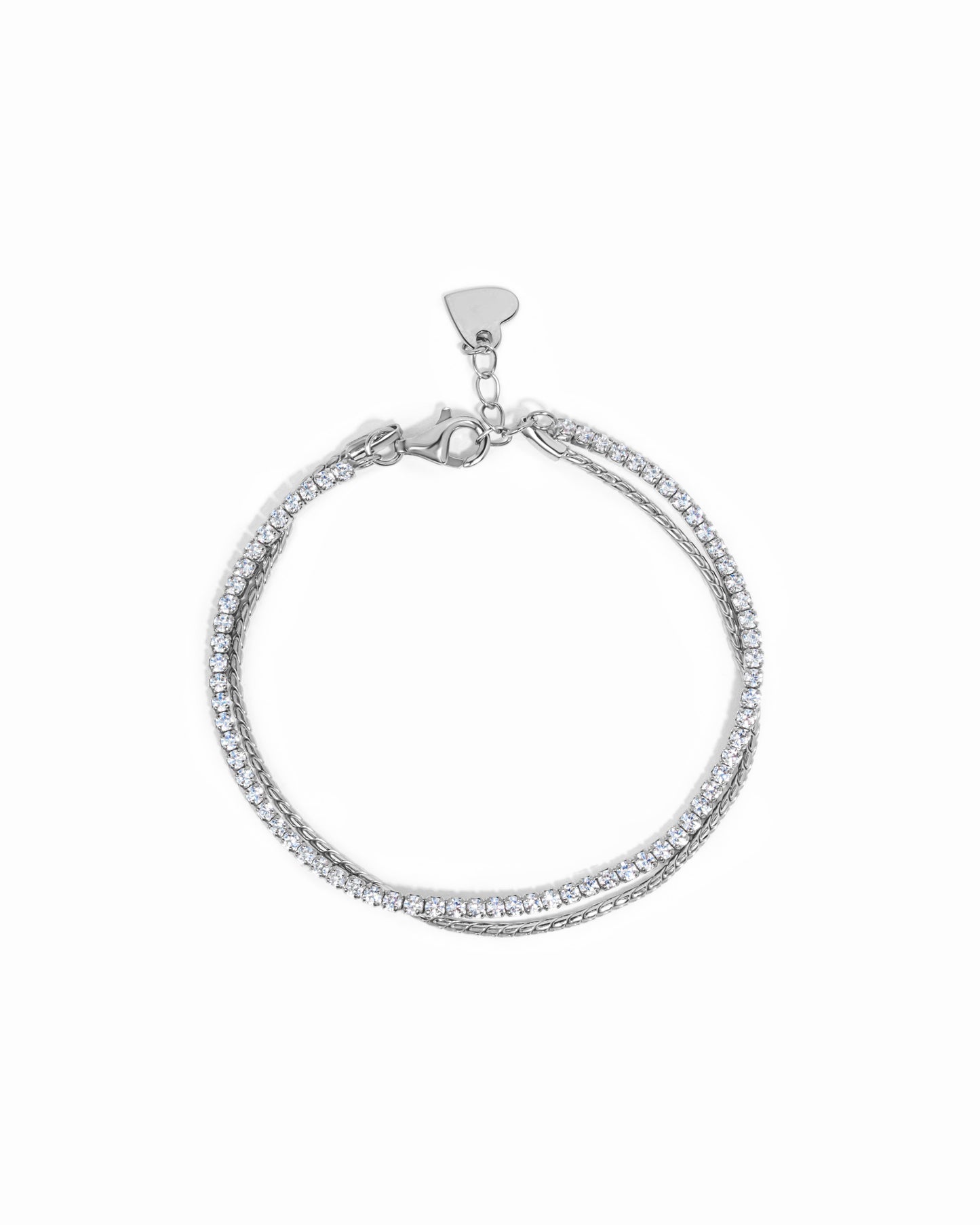 Tennis & Chain Bracelet Set