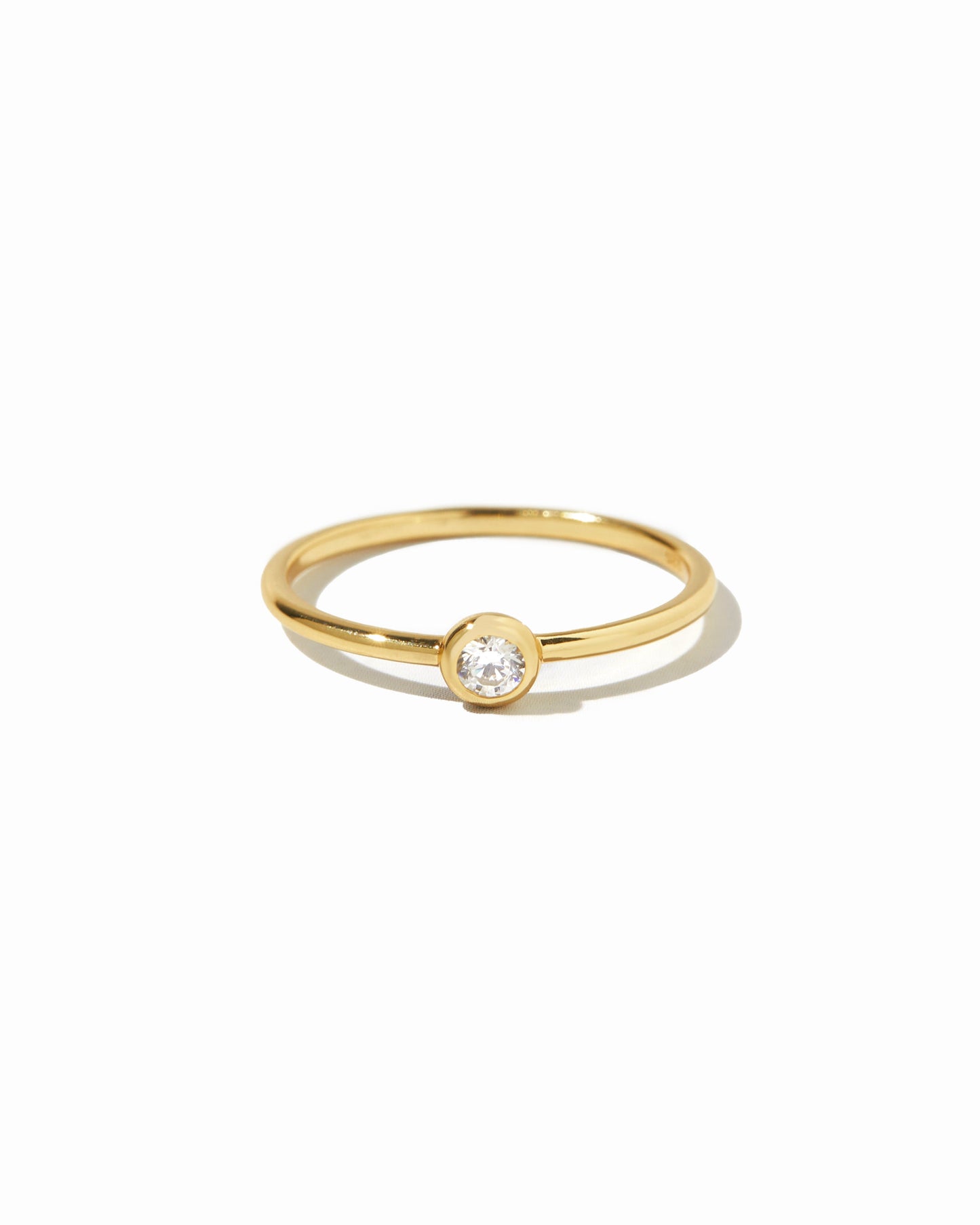 Solitaire Bezel Ring