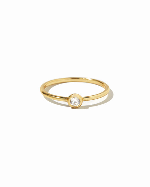 Solitaire Bezel Ring