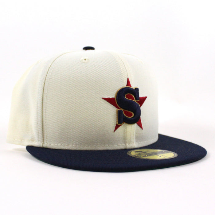 SAN BERNARDINO SPIRIT HOMETOWN COLLECTION New Era 59Fifty Fitted Hat (Chrome White AQUA GREEN Under Brim)