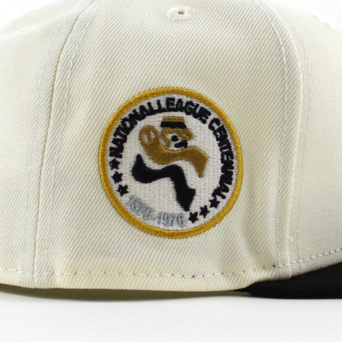 San Diego Padres 1879-1976 New Era 59Fifty Fitted Hat (Chrome White Black Green Under Brim)