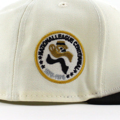 San Diego Padres 1879-1976 New Era 59Fifty Fitted Hat (Chrome White Black Green Under Brim)