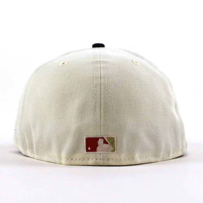 San Diego Padres 1969-1999 New Era 59Fifty Fitted Hat (Chrome White, OceanSide Blue Gray Under Brim)