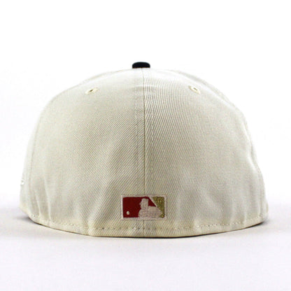 San Diego Padres 1969-1999 New Era 59Fifty Fitted Hat (Chrome White, OceanSide Blue Gray Under Brim)