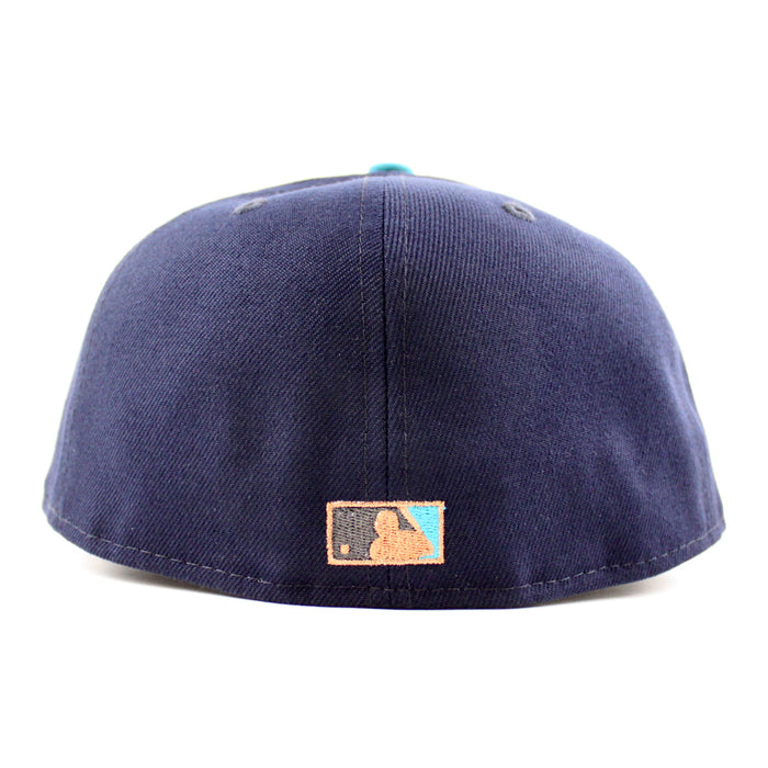 San Diego Padres 40TH ANNIVERSARY New Era 59Fifty Fitted Hat (Navy Aqua Gray Under Brim)