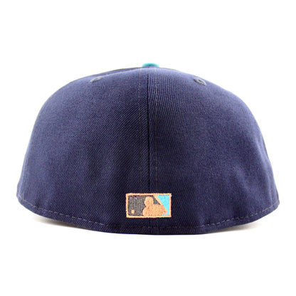San Diego Padres 40TH ANNIVERSARY New Era 59Fifty Fitted Hat (Navy Aqua Gray Under Brim)