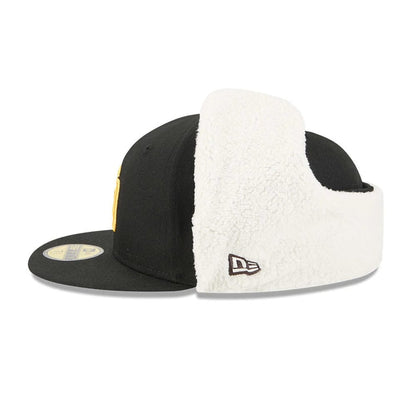 This is a San Diego Padres MLB Classic Black Dogear 59FIFTY Fitted Cap 6