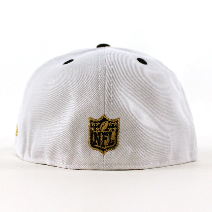 San Francisco 49ers 5950 Days 60 Seasons New Era 59Fifty Fitted Hat (White Gold Black Gray Under Brim)