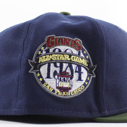 San Francisco Giants 1984 All Star Game New Era 59Fifty Fitted Hat (Oceanside Rifle Green Gray Under Brim)