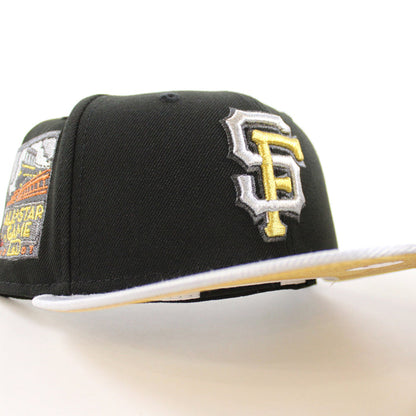 San Francisco Giants 2007 All Star Game New Era 59Fifty Fitted Hat (Black Metallic Silver Metallic Gold Under Brim)
