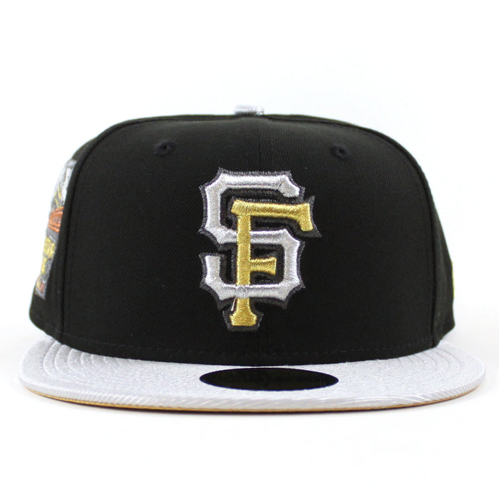 San Francisco Giants 2007 All Star Game New Era 59Fifty Fitted Hat (Black Metallic Silver Metallic Gold Under Brim)