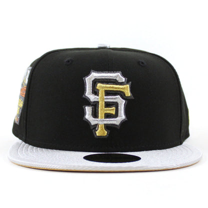 San Francisco Giants 2007 All Star Game New Era 59Fifty Fitted Hat (Black Metallic Silver Metallic Gold Under Brim)