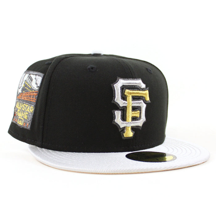 San Francisco Giants 2007 All Star Game New Era 59Fifty Fitted Hat (Black Metallic Silver Metallic Gold Under Brim)