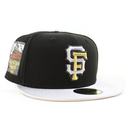 San Francisco Giants 2007 All Star Game New Era 59Fifty Fitted Hat (Black Metallic Silver Metallic Gold Under Brim)