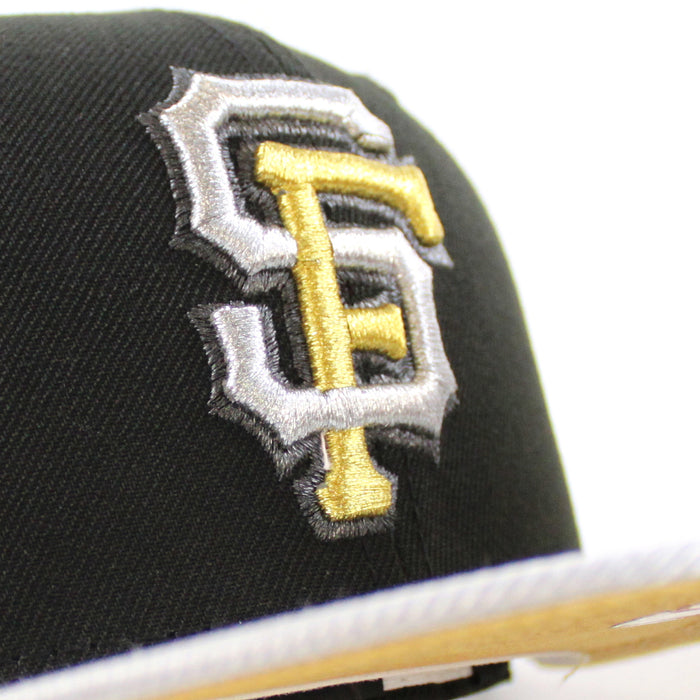 San Francisco Giants 2007 All Star Game New Era 59Fifty Fitted Hat (Black Metallic Silver Metallic Gold Under Brim)