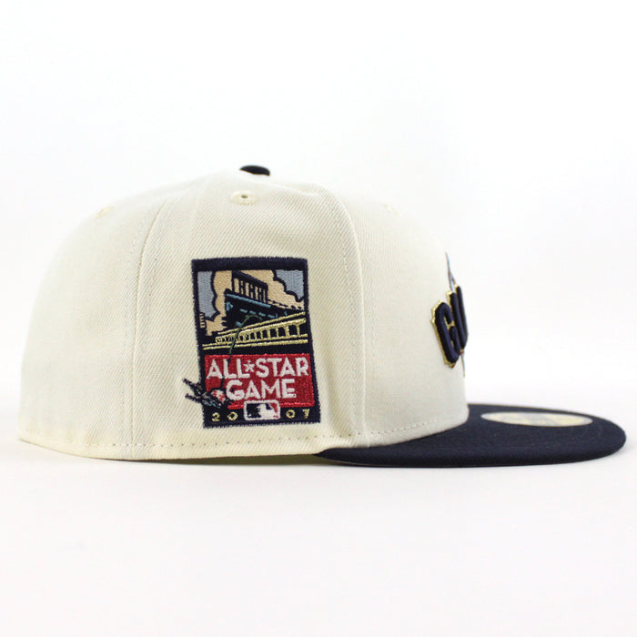 San Francisco Giants 2007 All Star Game New Era 59Fifty Fitted Hat (Chrome White Navy Gray Under Brim)