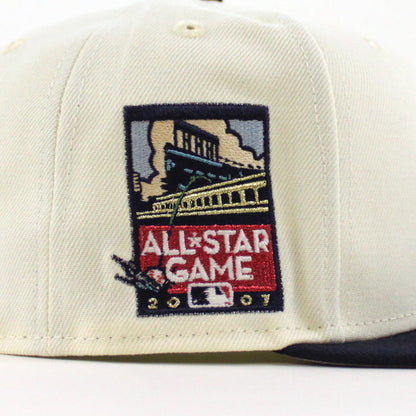 San Francisco Giants 2007 All Star Game New Era 59Fifty Fitted Hat (Chrome White Navy Gray Under Brim)