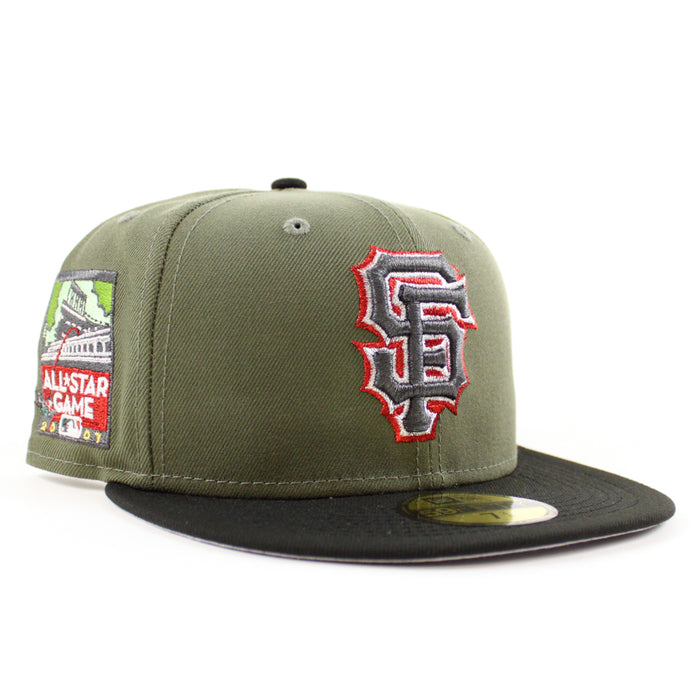 San Francisco Giants 2007 All Star Game New Era 59Fifty Fitted Hat (Olive Black Gray Under Brim)