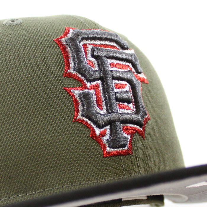 San Francisco Giants 2007 All Star Game New Era 59Fifty Fitted Hat (Olive Black Gray Under Brim)