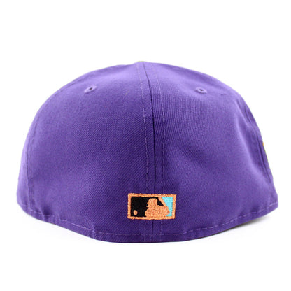 San Francisco Giants INAUGURAL YEAR 2000 New Era 59Fifty Fitted Hat (GITD Purple Black Aqua Under Brim)