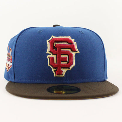 San Francisco Giants Tell It GoodBye New Era 59Fifty Fitted Hat (GITD SeaShore Blue Walnut Khaki Under Brim)