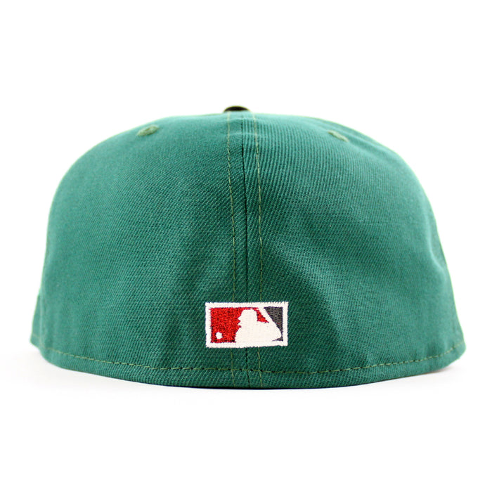 San Francisco Giants Tell It Goodbye patch New Era 59Fifty Fitted Hat (Emerald Black Gray Under Brim)