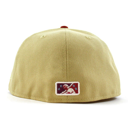 SAN JOSE GIANTS 30th Anniversary New Era 59Fifty Fitted Hat (Vegas Gold Scarlet Red Gray Under Brim)