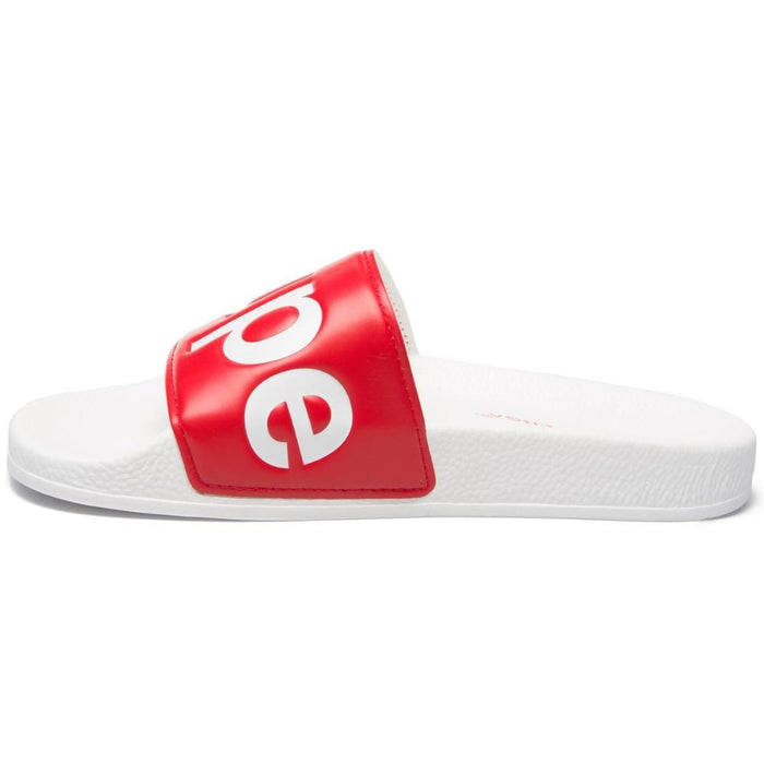 Sandalia 1908 Slides Polysoft White Red Superga