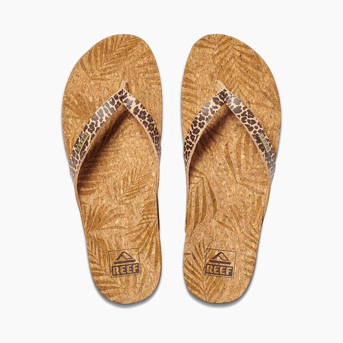 Sandalia Cushion Pu Court Women Brown Print Reef