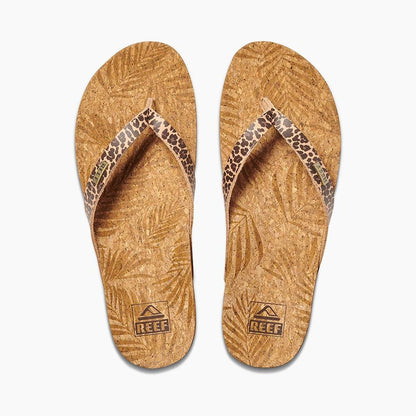 Sandalia Cushion Pu Court Women Brown Print Reef