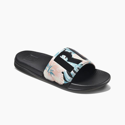 Sandalia One Slide Women Black Pink Reef