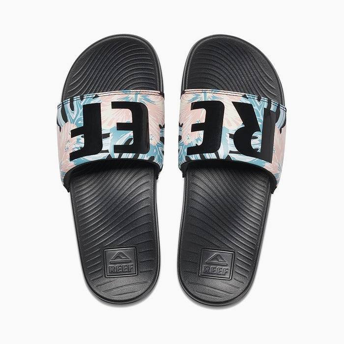 Sandalia One Slide Women Black Pink Reef