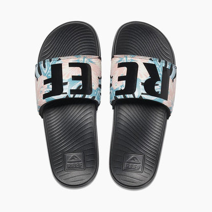 Sandalia One Slide Women Black Pink Reef
