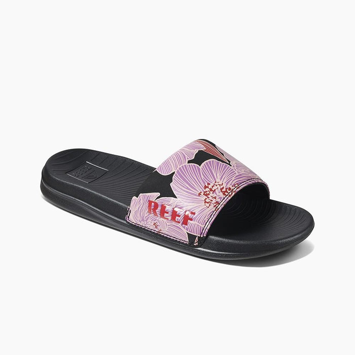 Sandalia One Slide Women Black Purple Reef