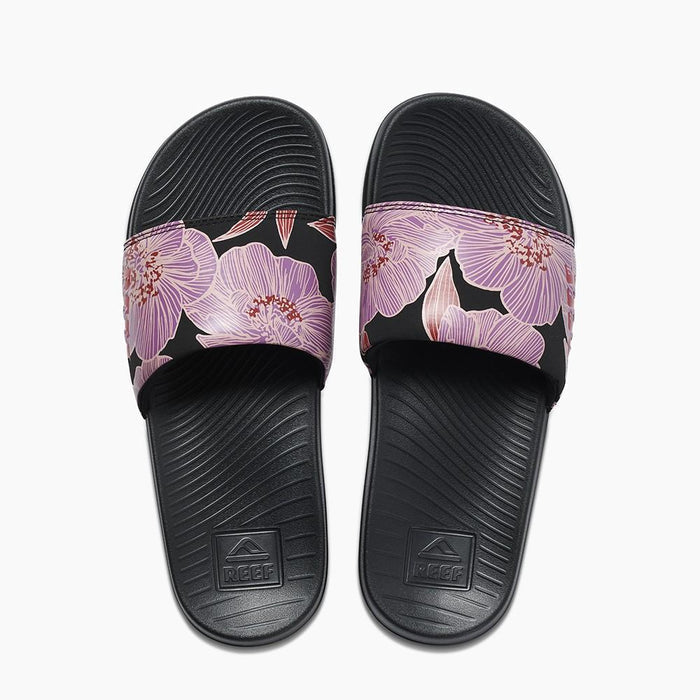 Sandalia One Slide Women Black Purple Reef