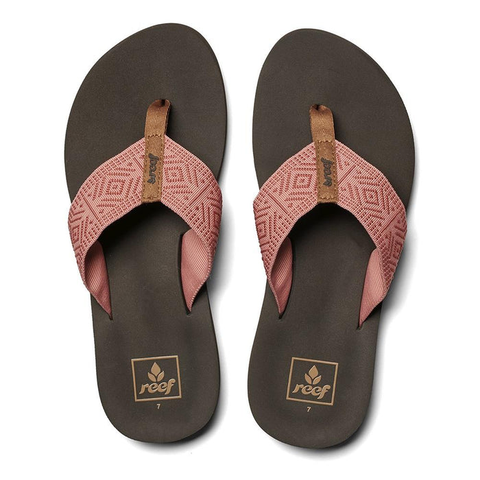 Sandalia Spring Woven Women Brown Pink Reef