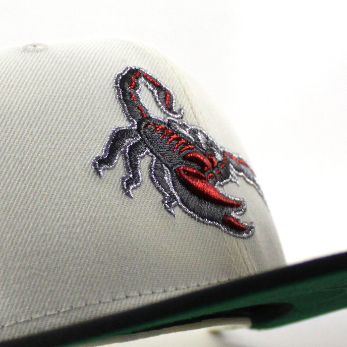 Scottsdale Scorpions Arizona Fall League New Era 59Fifty Fitted Cap (Chrome White Black Green Under Brim)