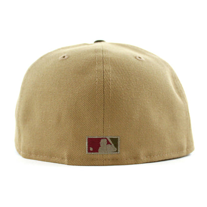 Seattle Mariners 2001 All Star Game New Era 59Fifty Fitted Hat (Khaki Black Gray Under Brim)