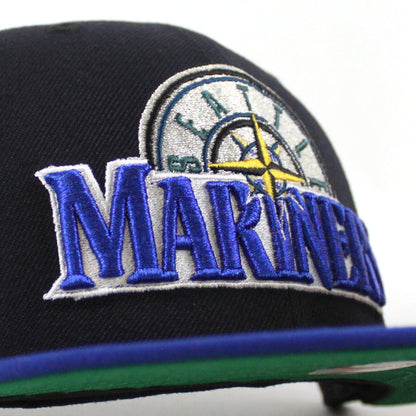 Seattle Mariners 2023 All Star Game Anniversary New Era 59Fifty Fitted Hat (Navy Blue Royal Blue Green Under Brim)