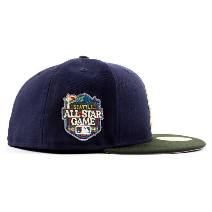 Seattle Mariners 2023 All Star Game New Era 59Fifty Fitted Hat (Navy SeaWeed Green Gray Under Brim)