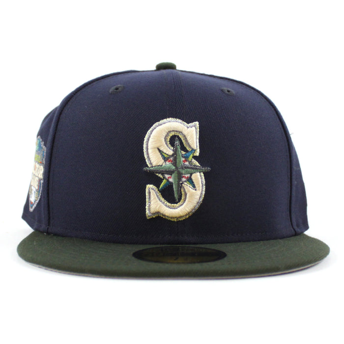 Seattle Mariners 2023 All Star Game New Era 59Fifty Fitted Hat (Navy SeaWeed Green Gray Under Brim)
