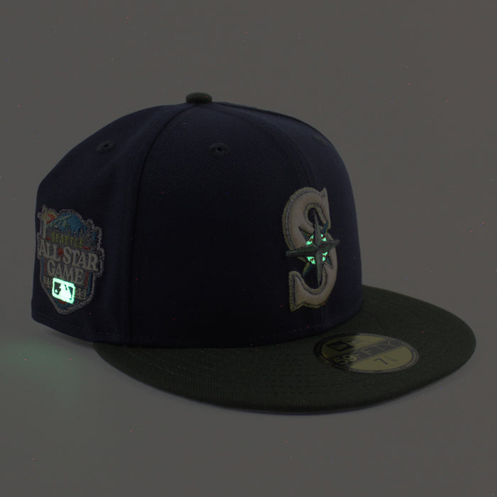 Seattle Mariners 2023 All Star Game New Era 59Fifty Fitted Hat (Navy SeaWeed Green Gray Under Brim)