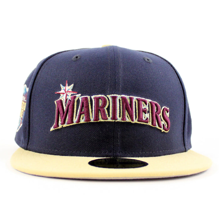 Seattle Mariners 2023 All Star Game New Era 59Fifty Fitted Hat (Night Shift Navy Vegas Gold Gray Under Brim)
